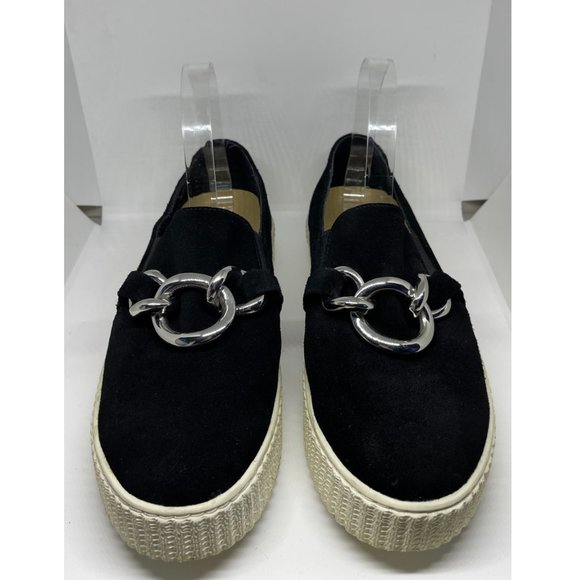 Splendid Shoes - SPLENDID Roberta Black Suede Slip-On Sneakers